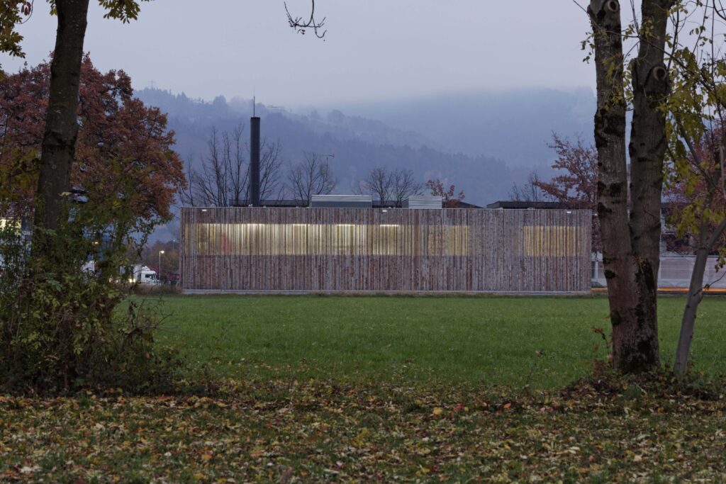 Das Gebäude der Bio-Nahwärme in Lauterach.