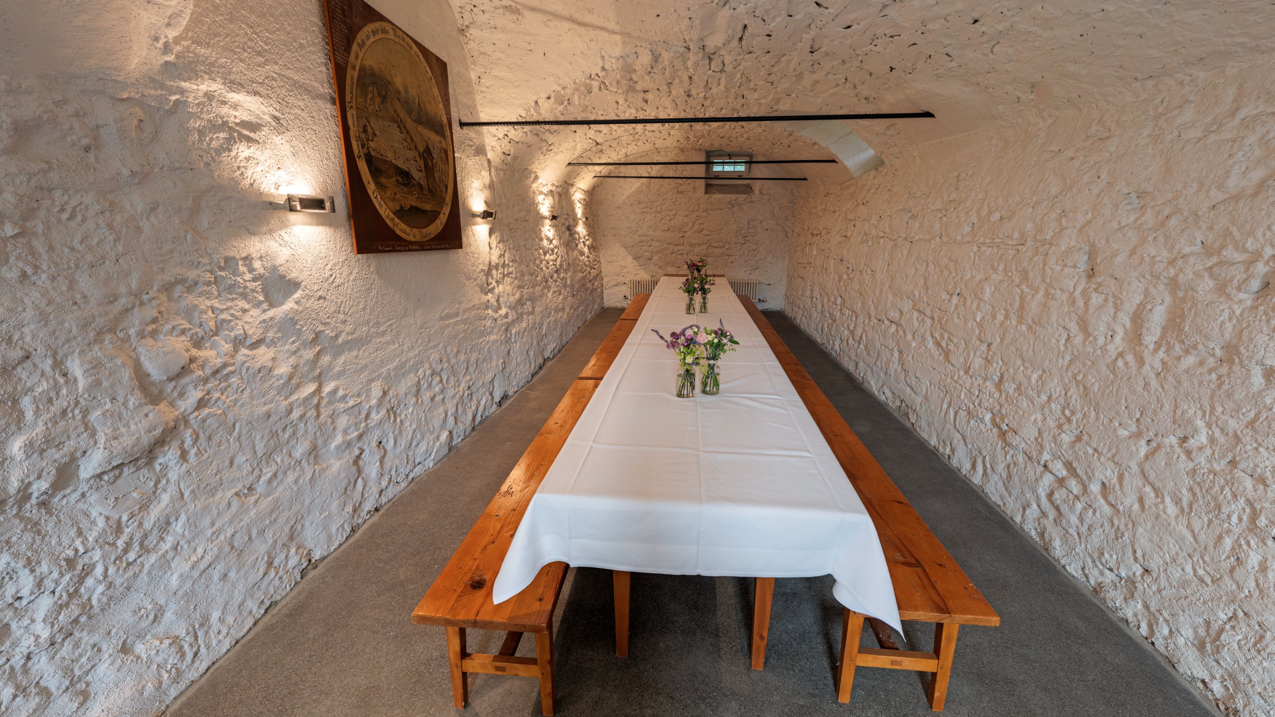 Das Bild zeigt den Gewölbekeller im Sternen in Lauterach.