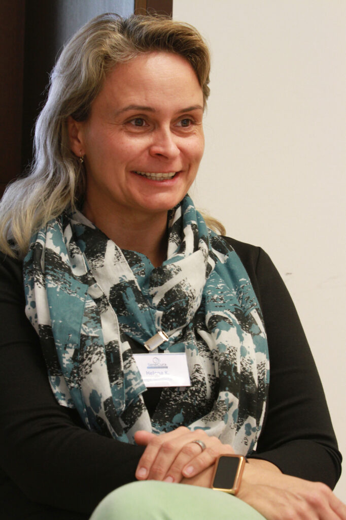 Auf dem Bild ist Helena Kussina vom SeneCura Sozialzentrum Latuerach zu sehen.