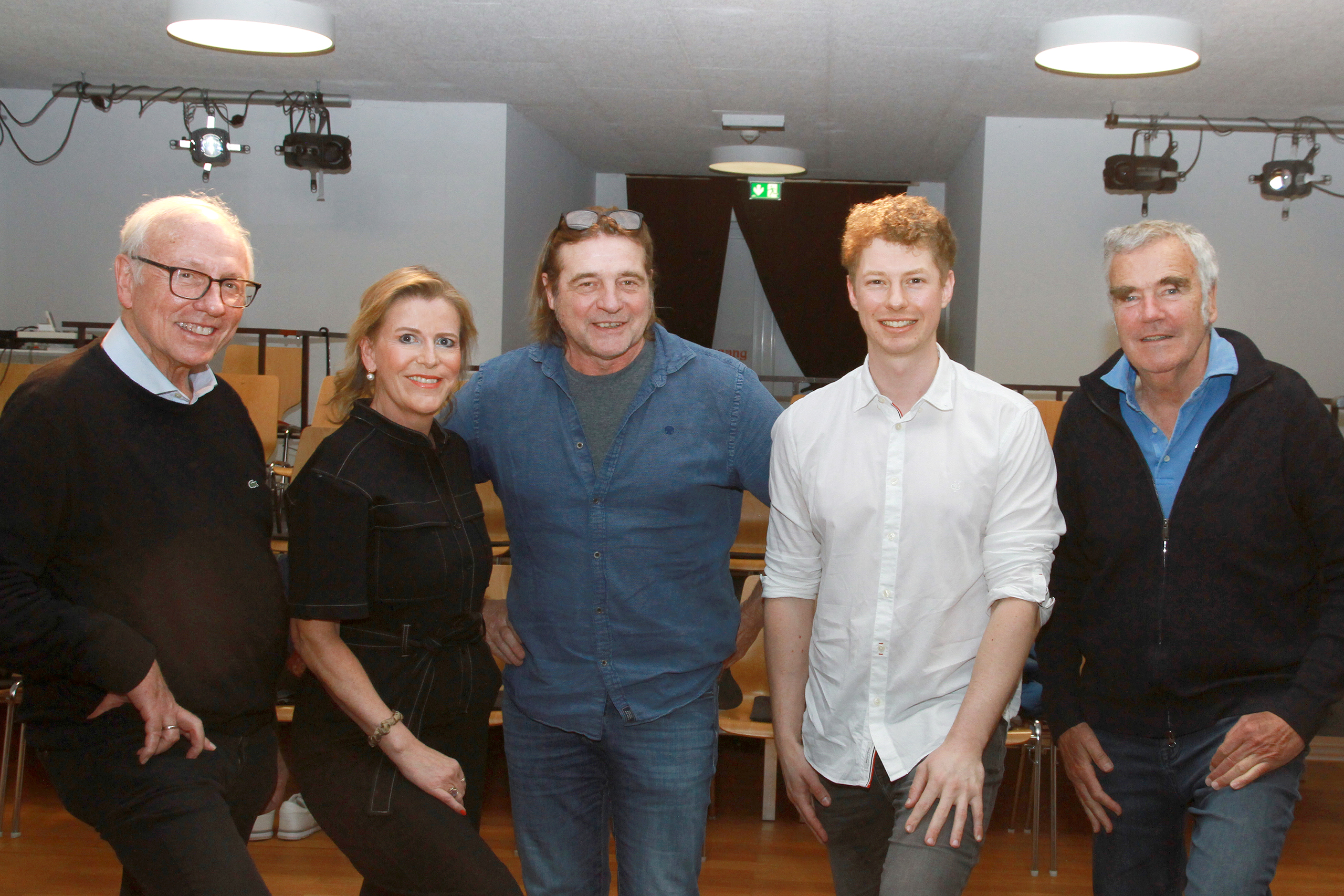 Wolfgang Hilbe, Christine Flatz-Posch, Hannes Einsiedler, Felix Rhomberg und Johannes Schmidle