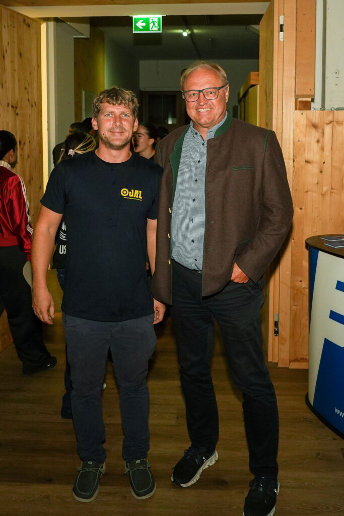 Die Leitung von der OJAL Martin Blum und Bürgermeister Elmar Rhomberg waren auch mit dabei.